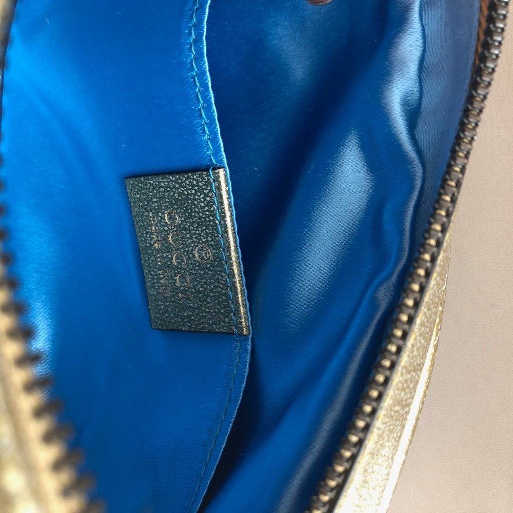 Gucci GG Metallic Matelasse Marmont Belt Bag NEW W DUST BAG - Picture 12 of 16